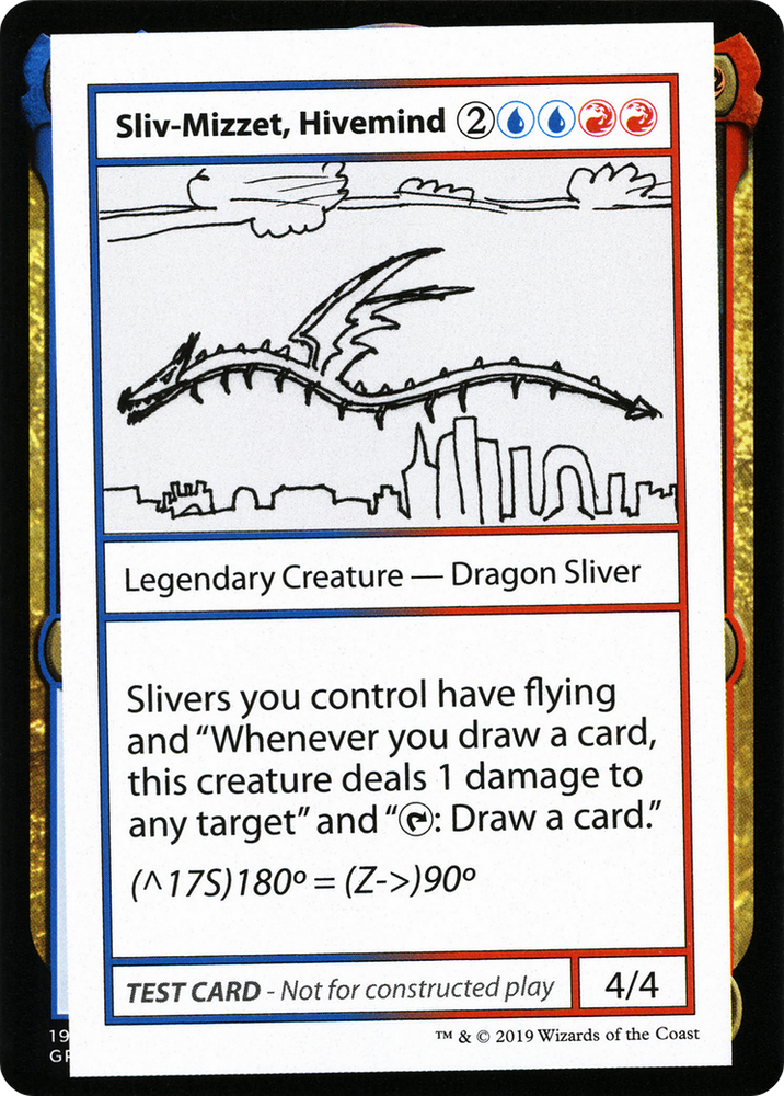 Sliv-Mizzet, Hivemind (No PW Symbol) (CMB1-099) - Mystery Booster Playtest Cards 2021