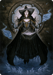 Tasha, the Witch Queen // Tasha, the Witch Queen (ACLB-076) - Battle for Baldur's Gate Art Series (Borderless) Foil