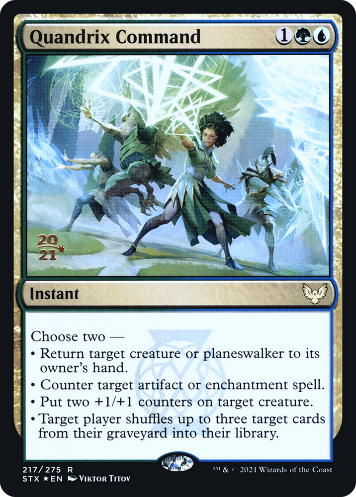Quandrix Command (PRE-217) - Strixhaven: School of Mages Promos Foil