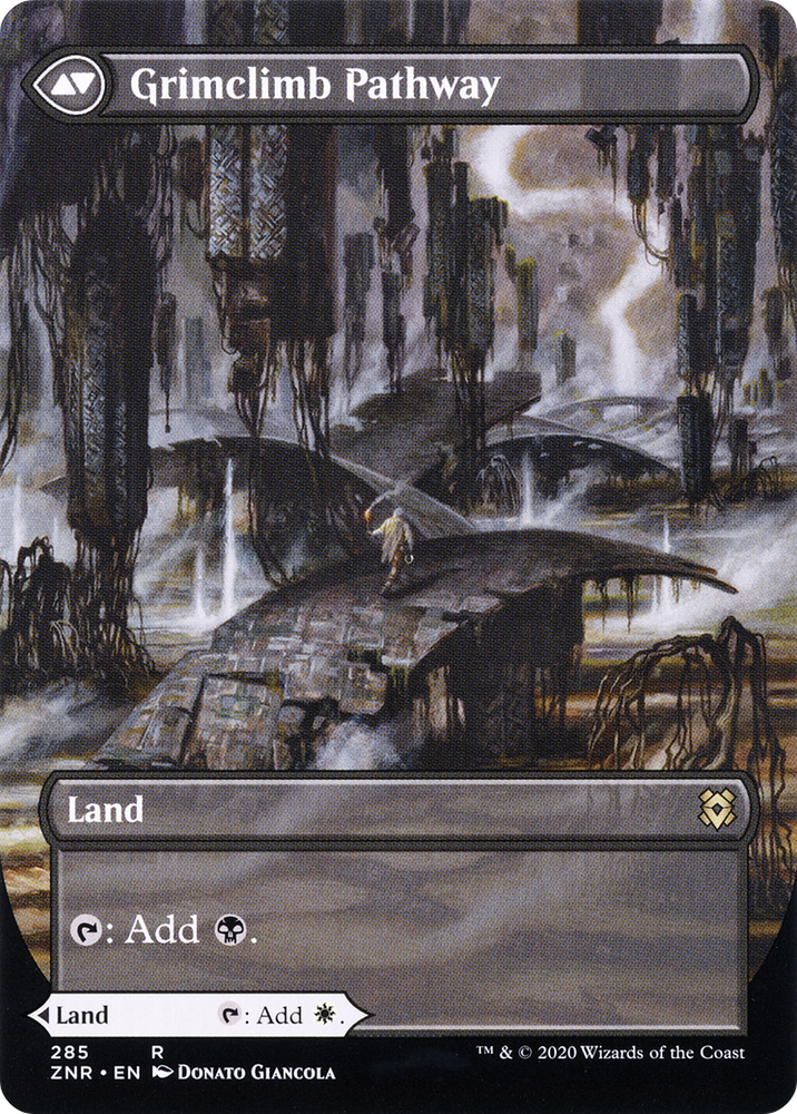 Brightclimb Pathway (Borderless) (ZNR-285) - Zendikar Rising: (Showcase) (Borderless) Foil