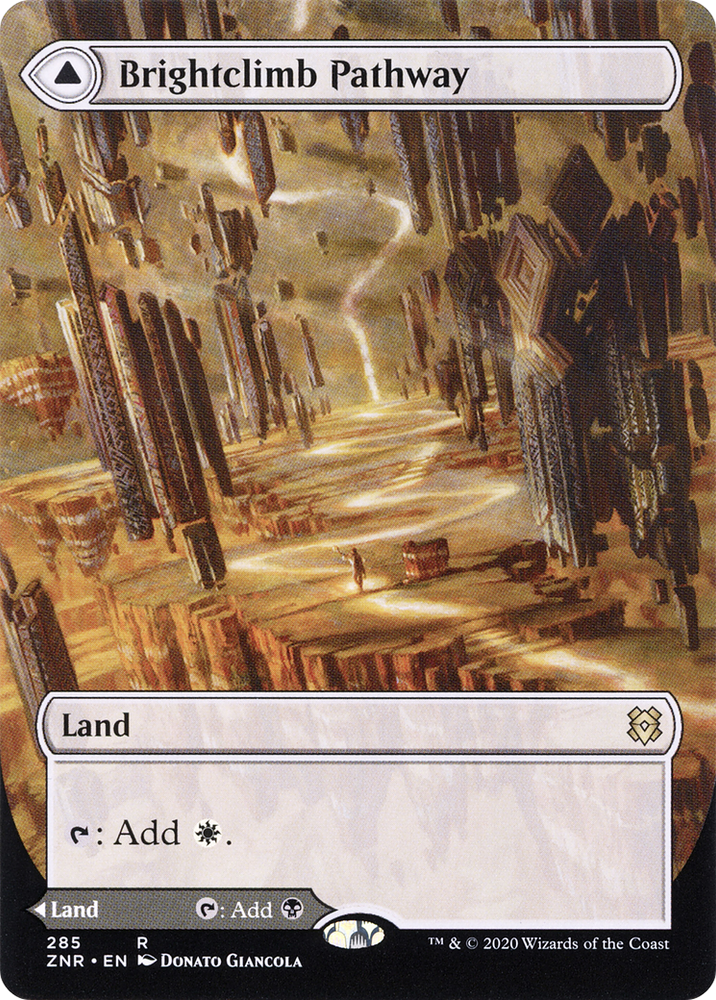 Brightclimb Pathway (Borderless) (ZNR-285) - Zendikar Rising: (Showcase) (Borderless) Foil