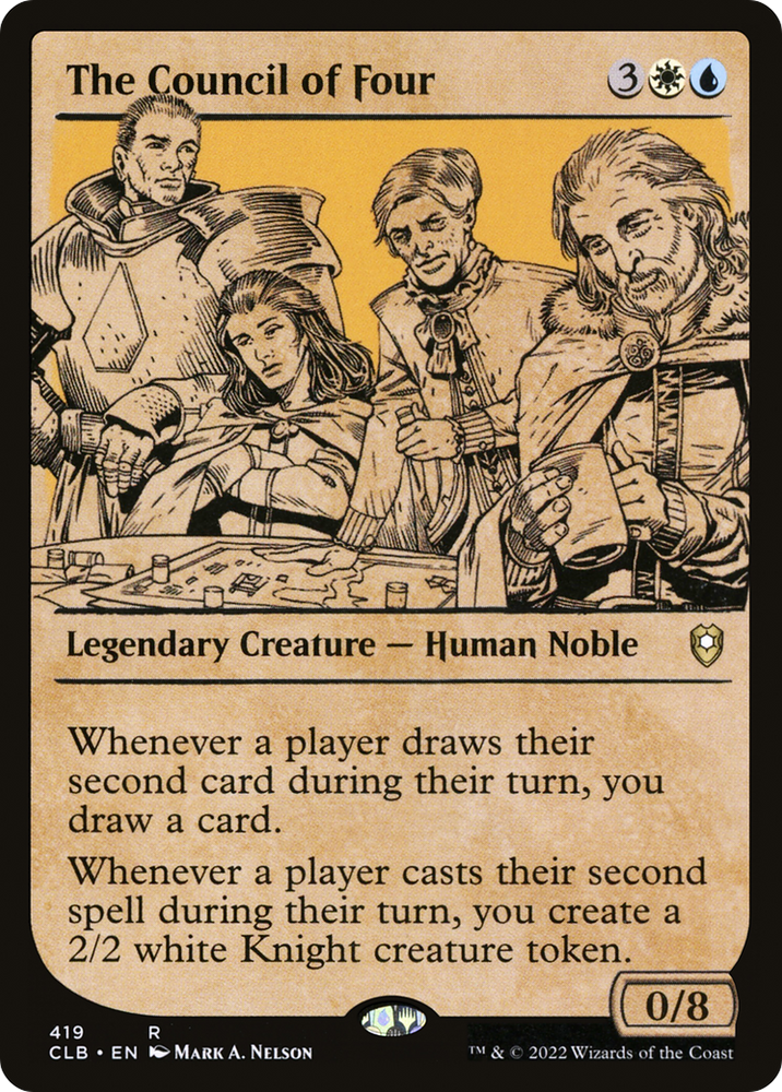 The Council of Four (Showcase) (CLB-419) - Commander Legends: Battle for Baldur's Gate: (Showcase) Foil