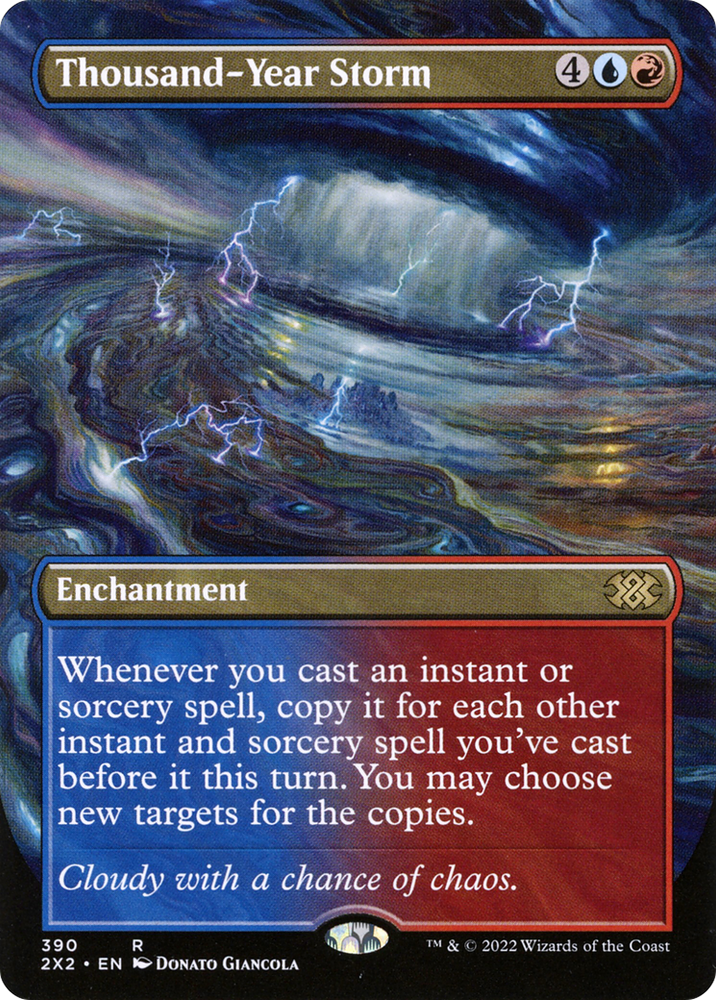 Thousand-Year Storm (Borderless) (2X2-390) - Double Masters 2022 (Borderless)
