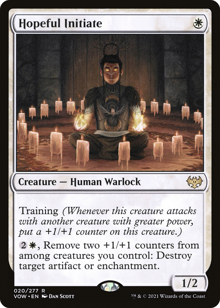 Hopeful Initiate (VOW-020) - Innistrad: Crimson Vow Foil