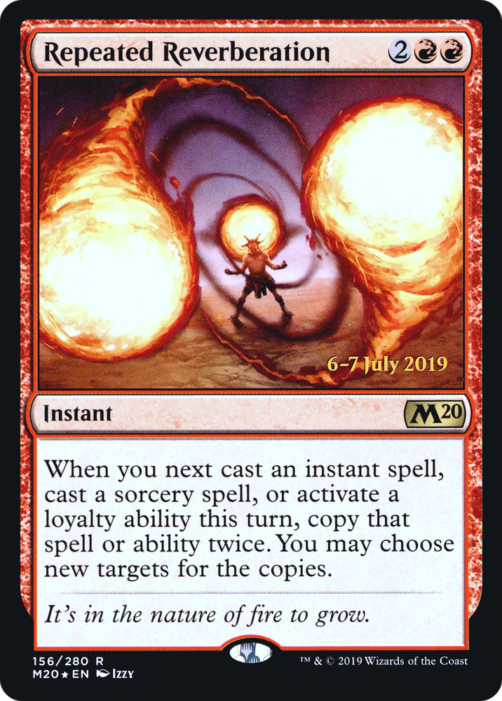 Repeated Reverberation (PRE-156) - Core Set 2020 Promos Foil