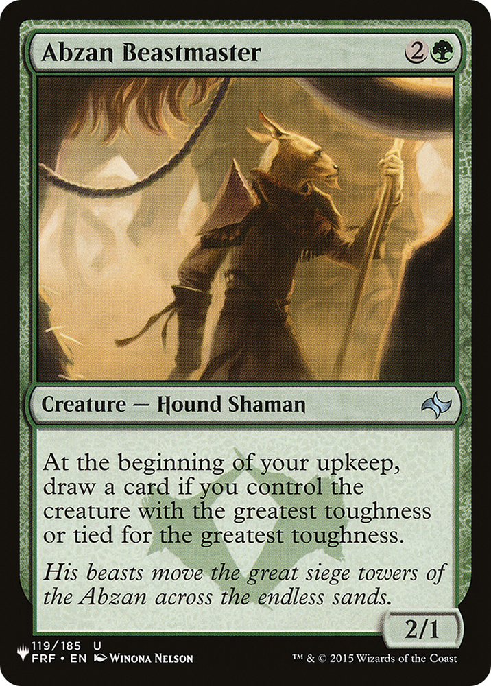Abzan Beastmaster (LIST-FRF-119) - The List