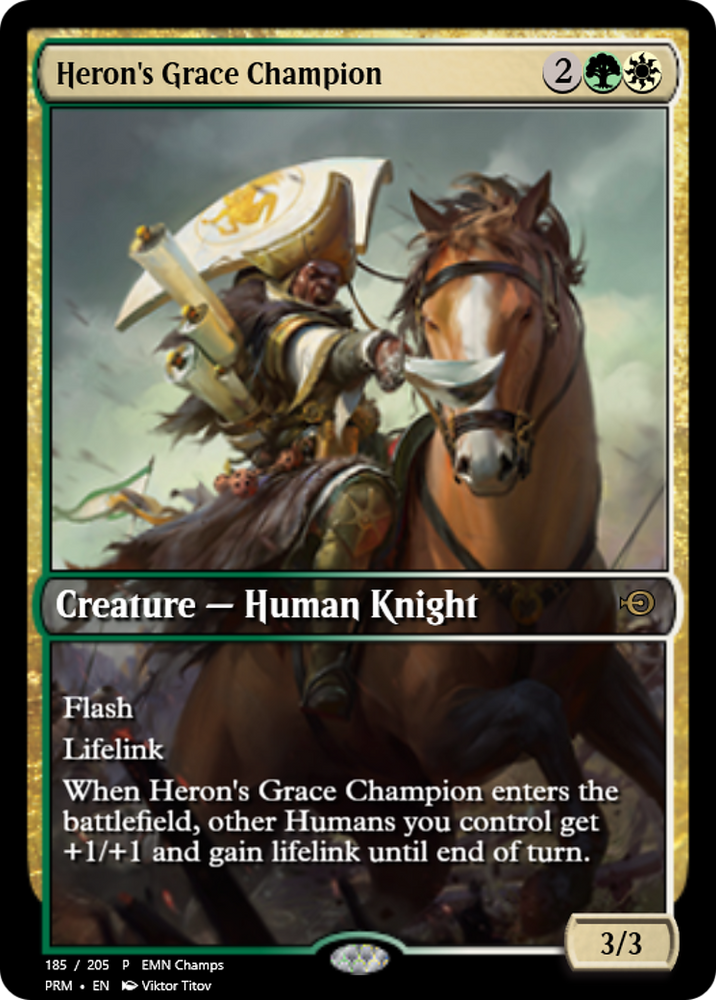 Heron's Grace Champion (PRM-61563) - Magic Online Promos Foil