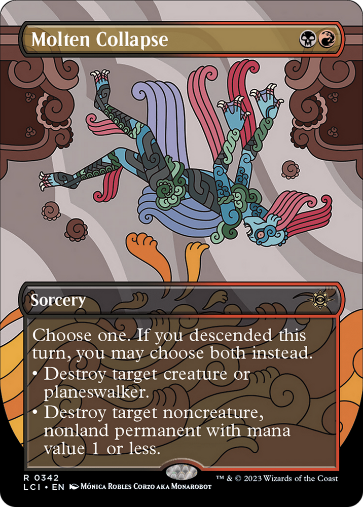 Molten Collapse (Borderless) (LCI-342) - The Lost Caverns of Ixalan (Borderless) Foil