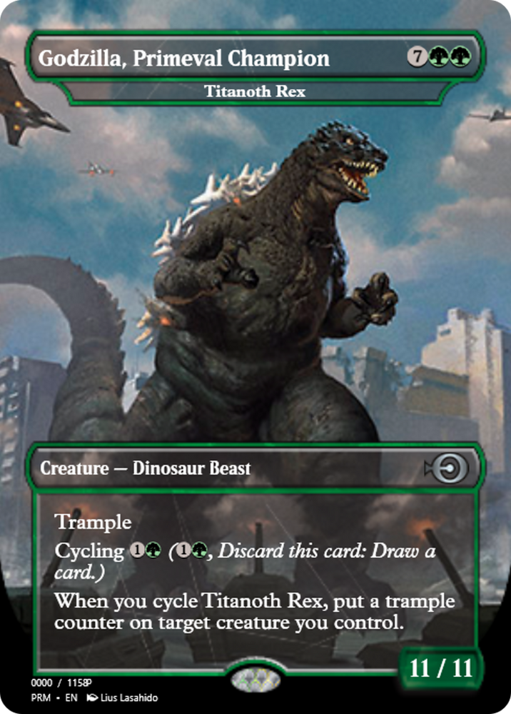 Titanoth Rex (PRM-80925) - Magic Online Promos / Godzilla, Primeval Champion
