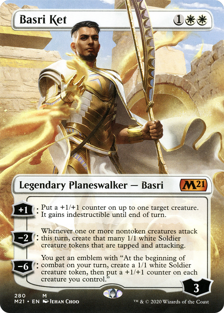 Basri Ket (Borderless) (M21-280) - Core Set 2021 (Borderless) Foil