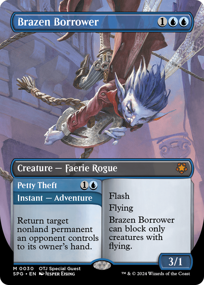 Brazen Borrower (Borderless) (SPG-030) - Special Guests (Borderless) Foil