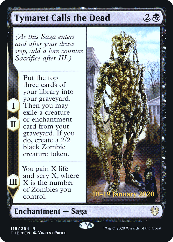 Tymaret Calls the Dead (PRE-118) - Theros Beyond Death Promos Foil