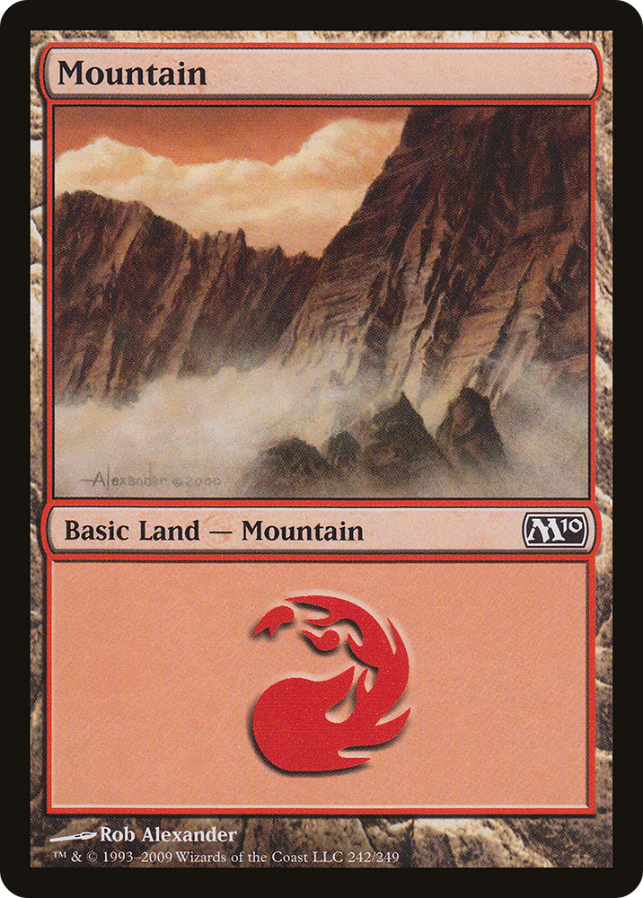 Mountain (242) (M10-242) - Magic 2010 Foil