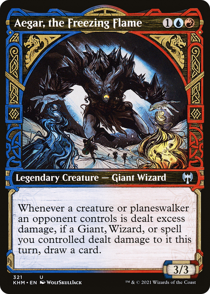 Aegar, the Freezing Flame (Showcase) (KHM-321) - Kaldheim: (Showcase) Foil