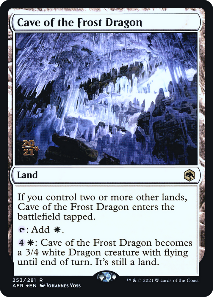 Cave of the Frost Dragon (PRE-253) - Adventures in the Forgotten Realms Promos Foil
