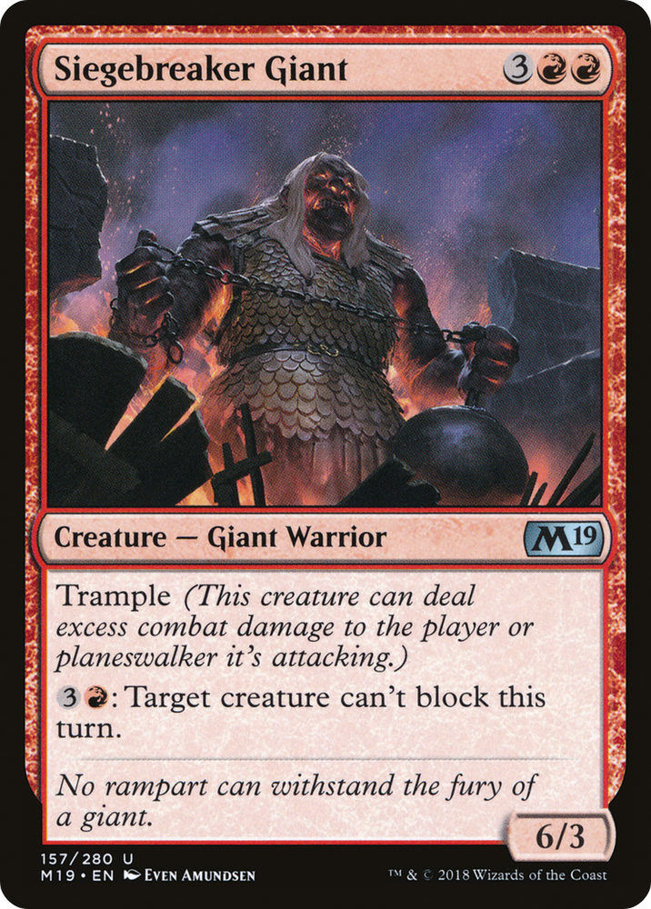 Siegebreaker Giant (M19-157) - Core Set 2019