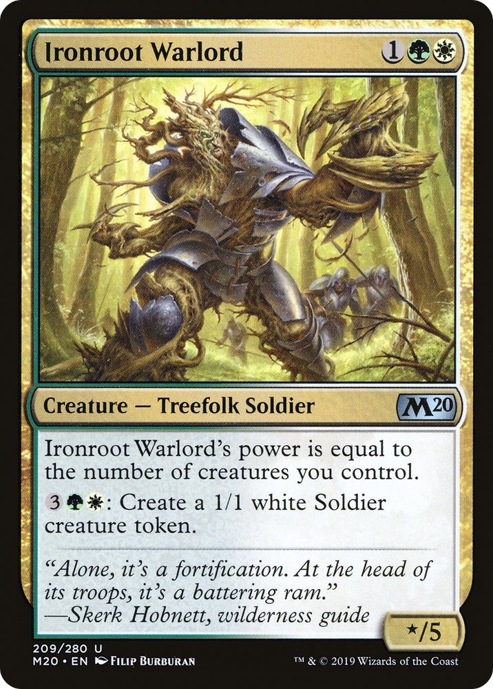Ironroot Warlord (M20-209) - Core Set 2020 Foil