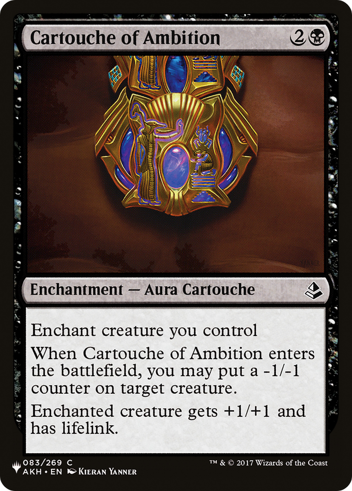 Cartouche of Ambition (LIST-AKH-83) - The List