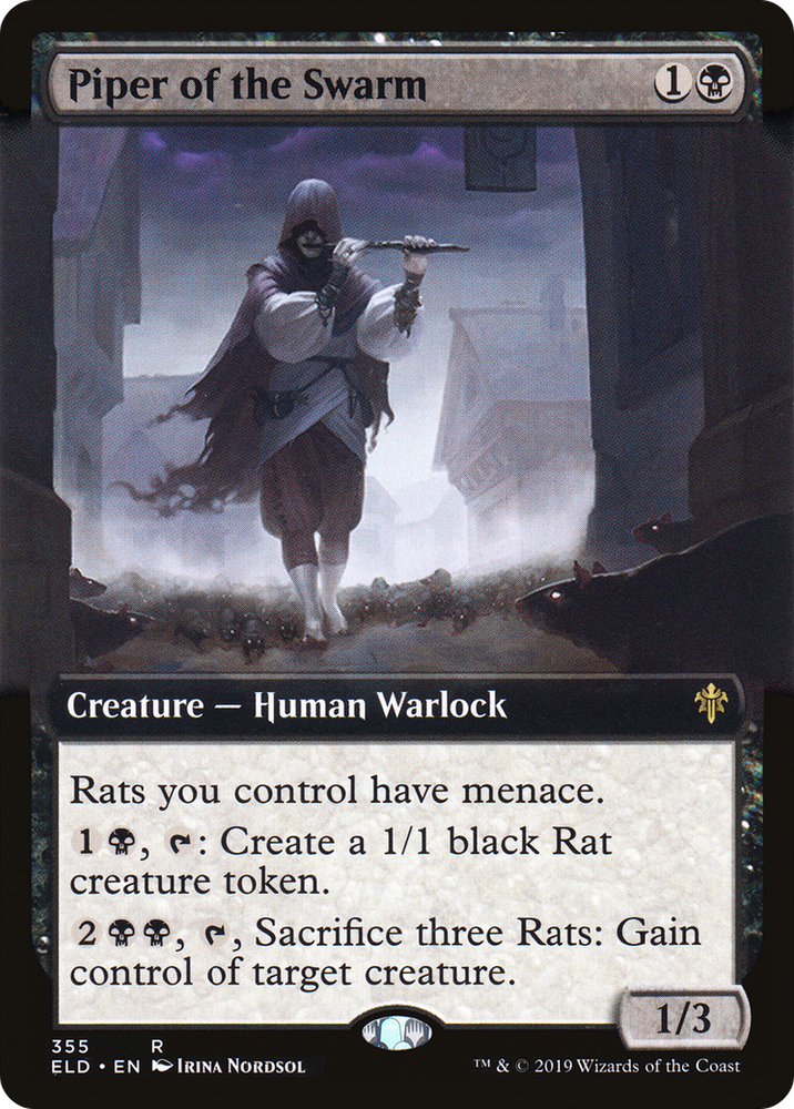 Piper of the Swarm (Extended Art) (ELD-355) - Throne of Eldraine: (Extended Art) Foil