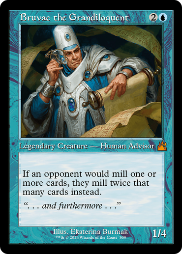 Bruvac the Grandiloquent (Retro Frame) (RVR-309) - Ravnica Remastered Foil