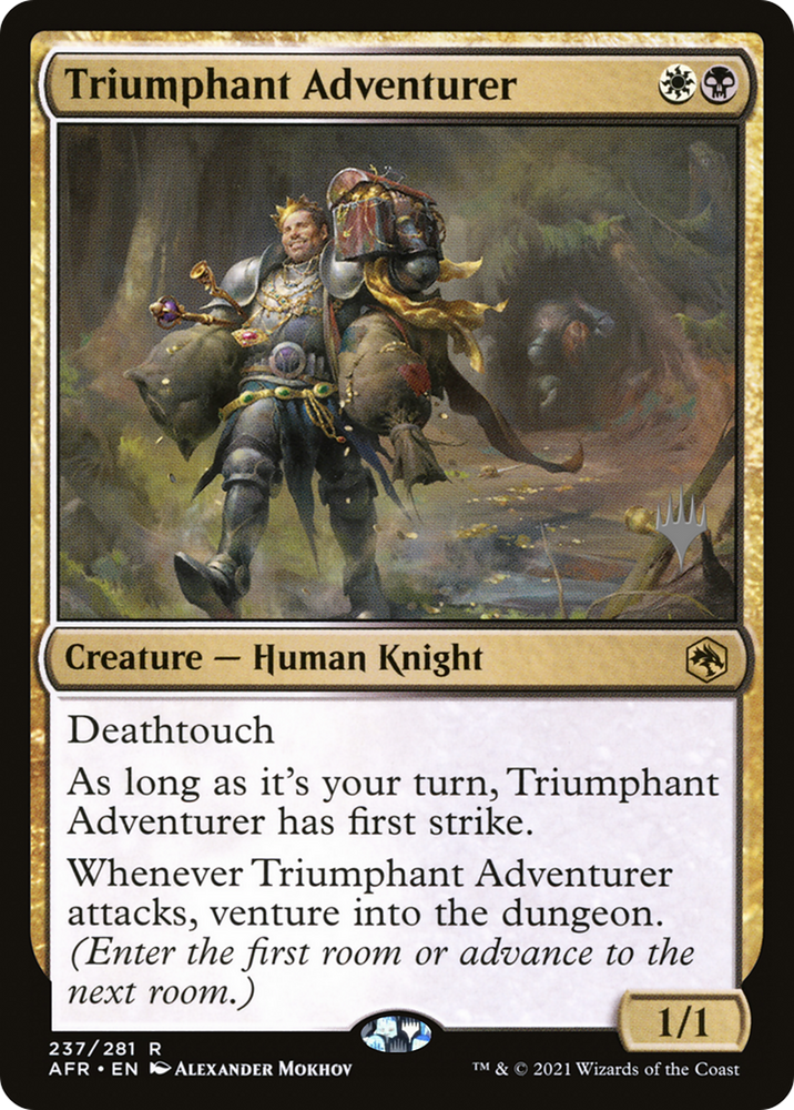 Triumphant Adventurer (PPAFR-237) - Adventures in the Forgotten Realms Promos