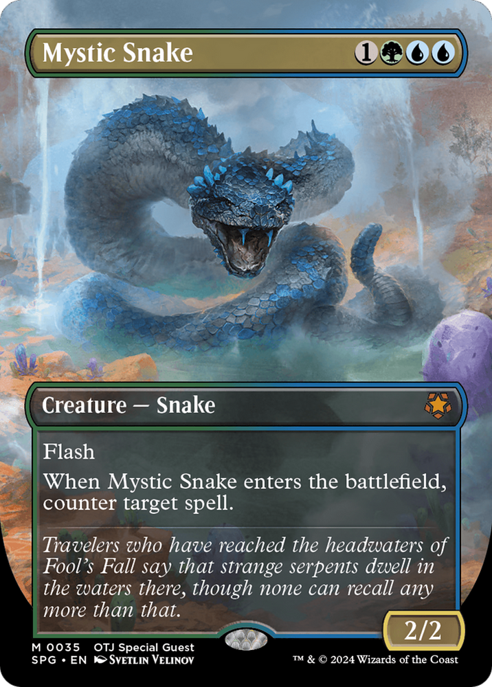 Mystic Snake (Borderless) (SPG-035) - Special Guests (Borderless) Foil
