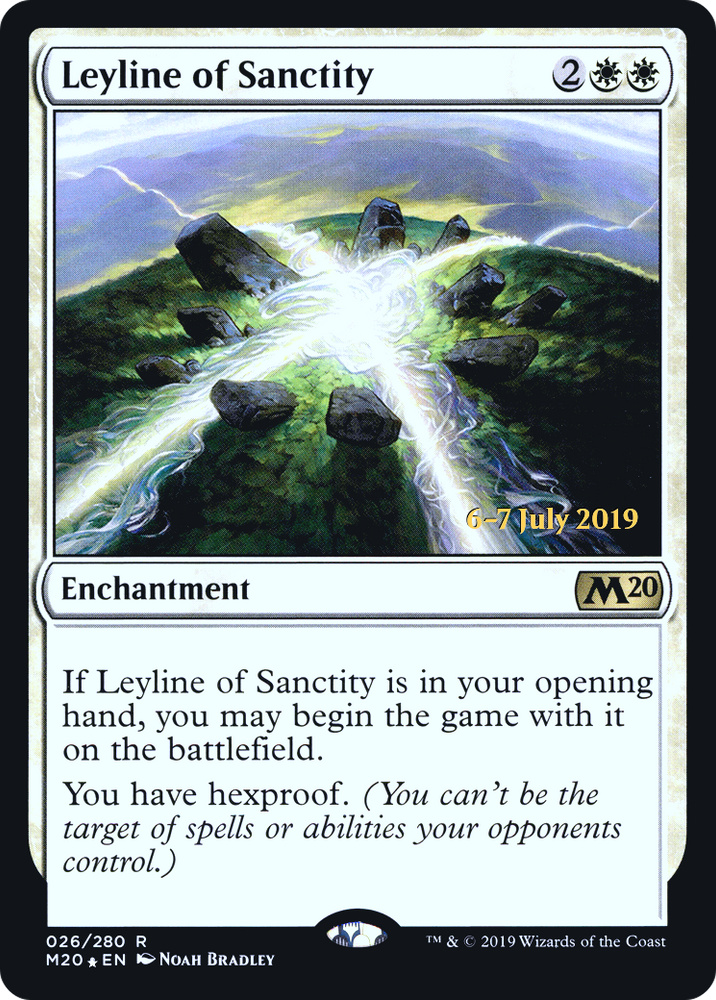 Leyline of Sanctity (PRE-026) - Core Set 2020 Promos Foil