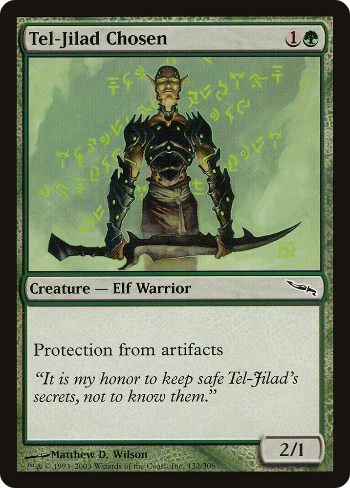 Tel-Jilad Chosen (MRD-132) - Mirrodin Foil