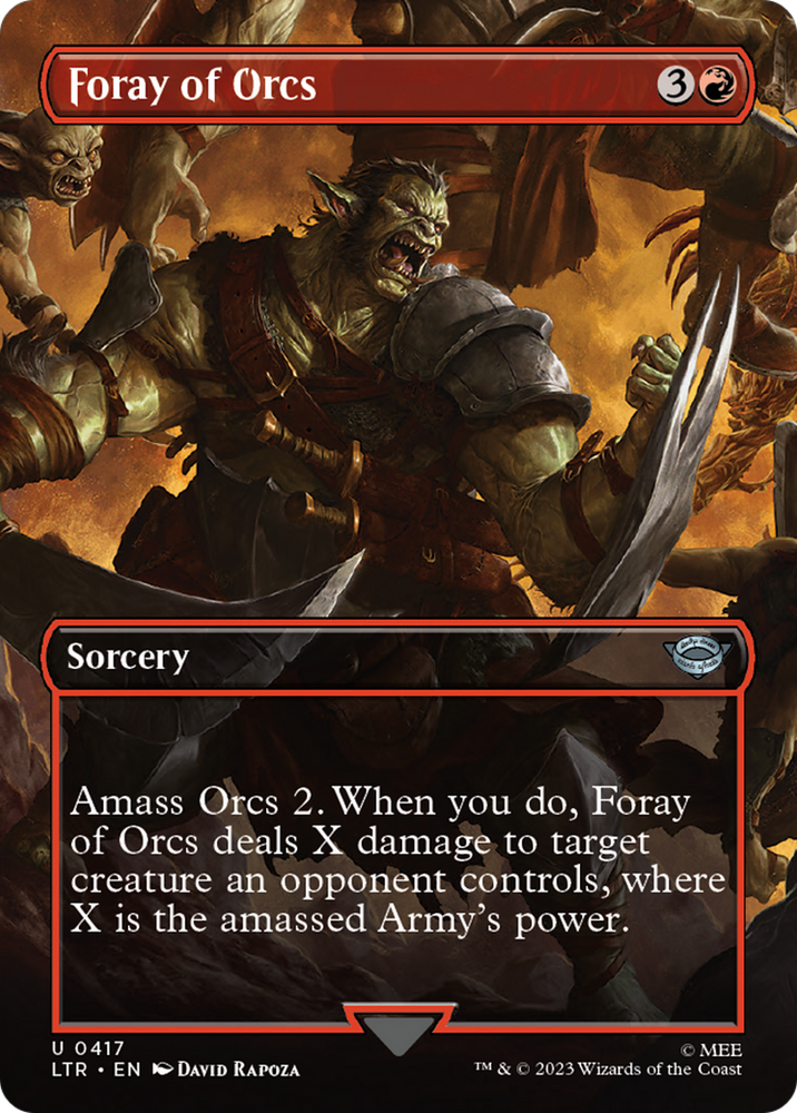 Foray of Orcs (Borderless) (LTR-417) - The Lord of the Rings: Tales of Middle-earth (Borderless)