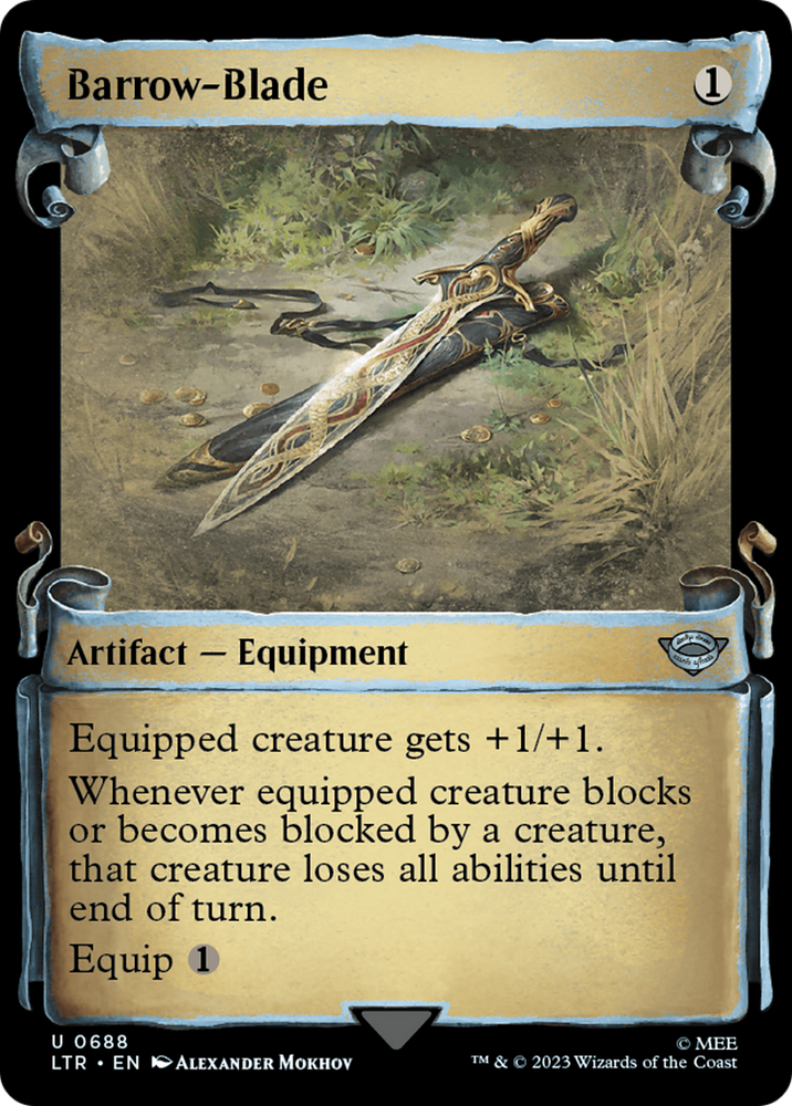 Barrow-Blade (Showcase Scrolls) (LTR-688) - The Lord of the Rings: Tales of Middle-earth: (Showcase) Foil