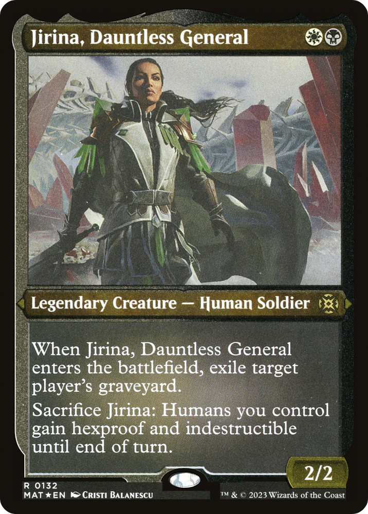 Jirina, Dauntless General (MAT-132) - March of the Machine: The Aftermath Etched Foil