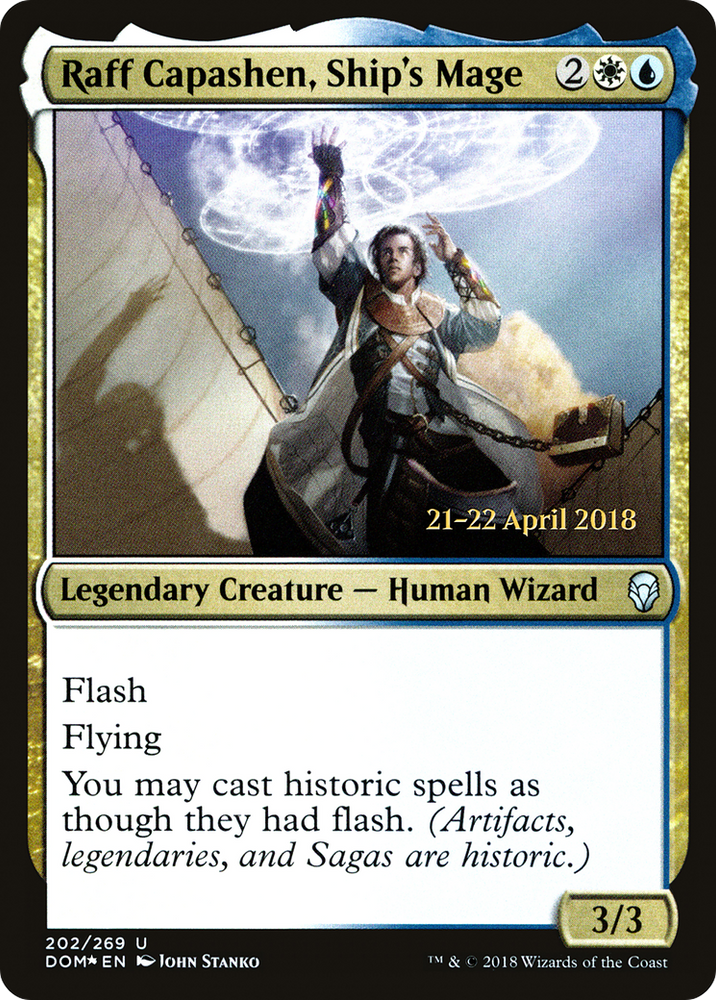 Raff Capashen, Ship's Mage (PRE-202) - Dominaria Promos Foil