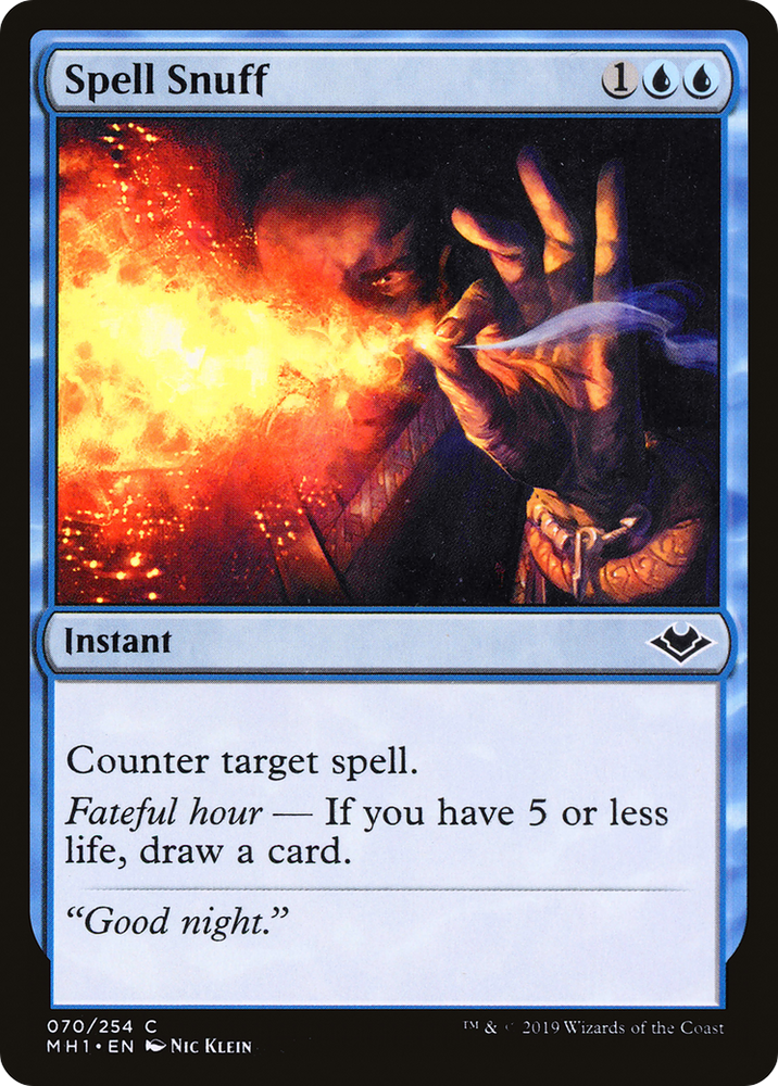 Spell Snuff (MH1-070) - Modern Horizons Foil