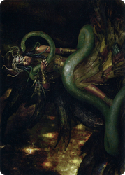 Saryth, the Viper's Fang // Saryth, the Viper's Fang (AMID-053) - Midnight Hunt Art Series (Borderless) Foil