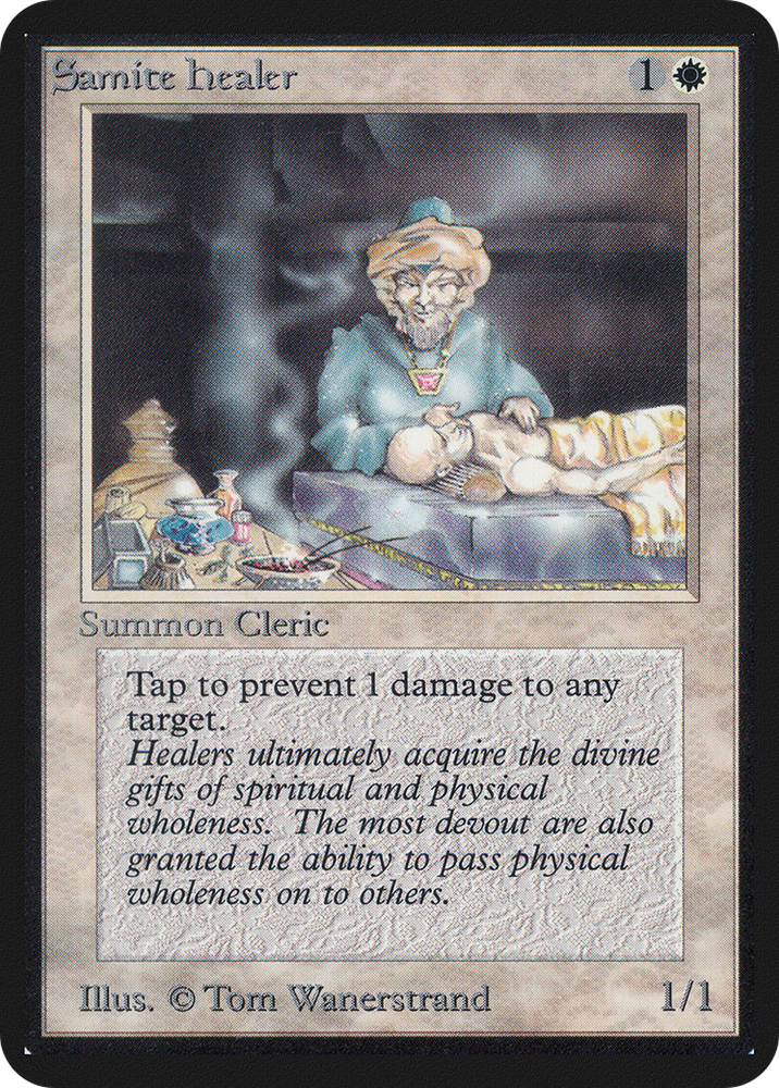 Samite Healer (LEA-037) - Limited Edition Alpha