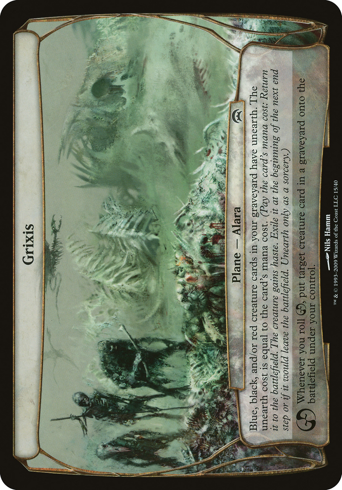Grixis (Planechase) (OVER-015) - Planechase Planes