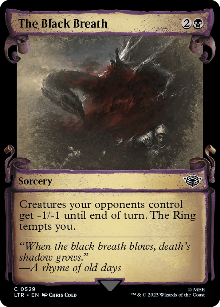 The Black Breath (Showcase Scrolls) (LTR-529) - The Lord of the Rings: Tales of Middle-earth: (Showcase) Foil