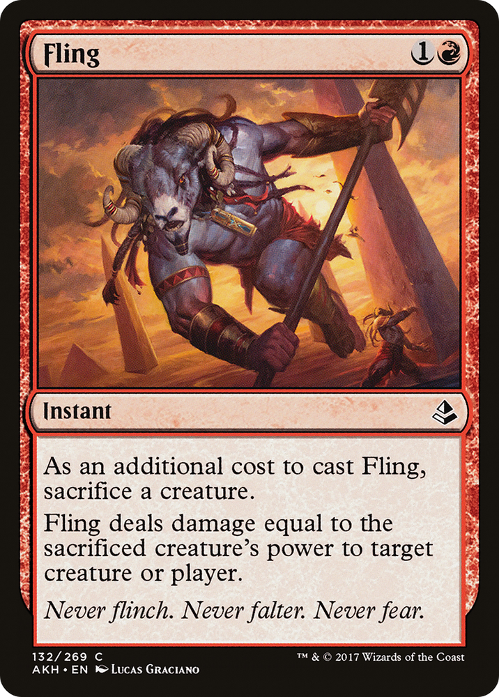 Fling (AKH-132) - Amonkhet Foil