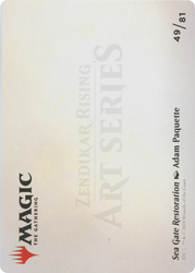 Sea Gate Restoration // Sea Gate Restoration (AZNR-049) - Zendikar Rising Art Series (Borderless)