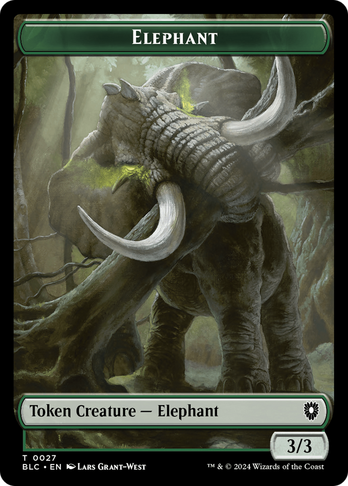 Elephant (TBLC-027) - Bloomburrow Commander Tokens