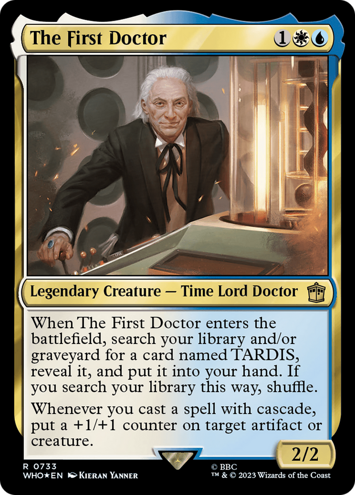 The First Doctor (Surge Foil) (WHO-733) - Doctor Who Foil