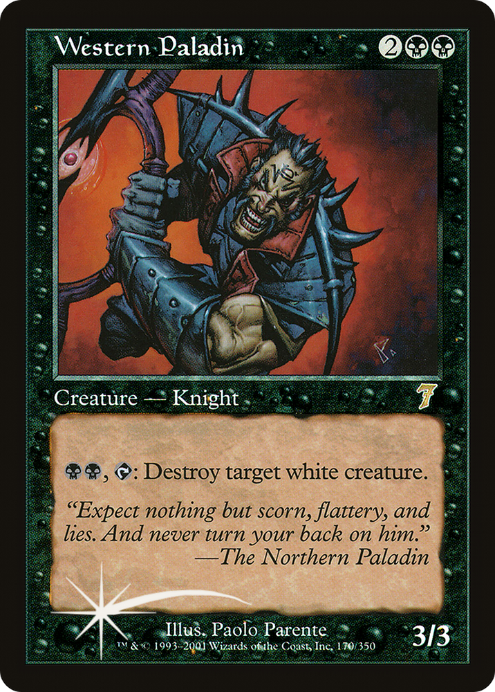 Western Paladin (7ED-170★) - Seventh Edition Foil