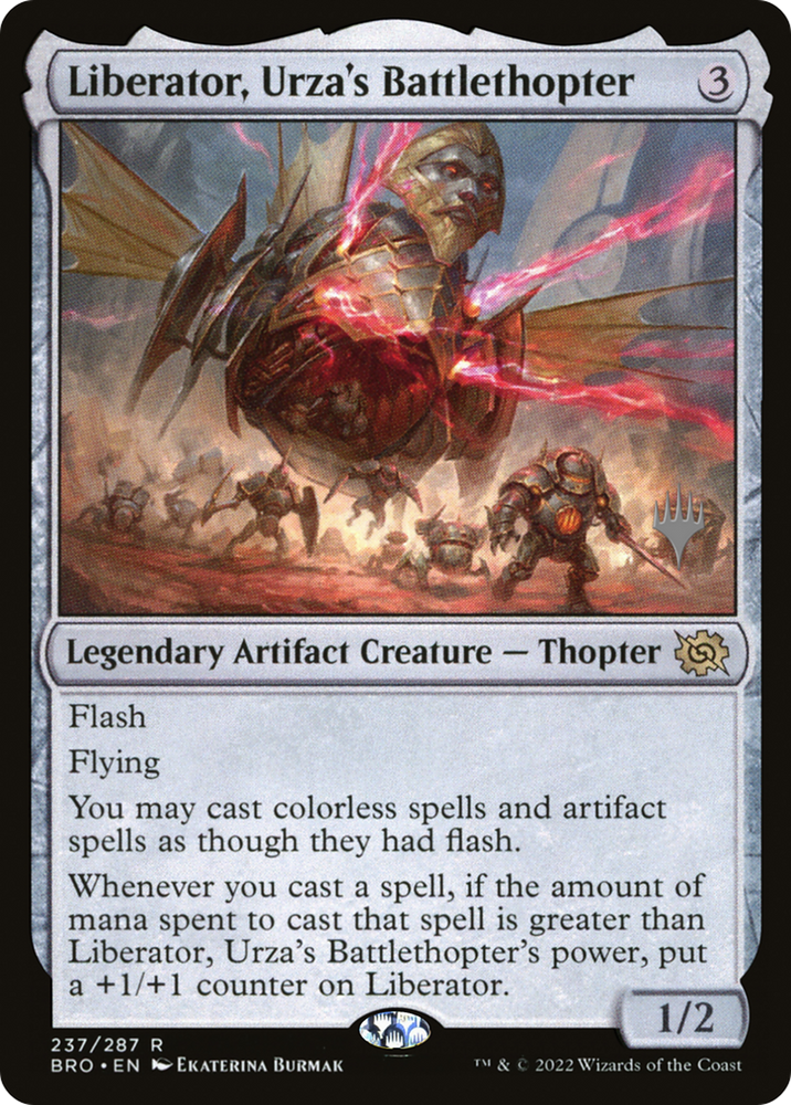 Liberator, Urza's Battlethopter (PPBRO-237P) - The Brothers' War Promos