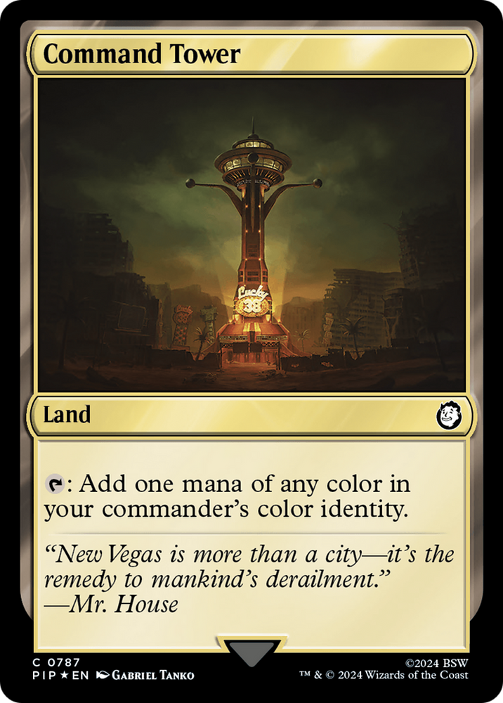 Command Tower (Surge Foil) (PIP-787) - Fallout Foil