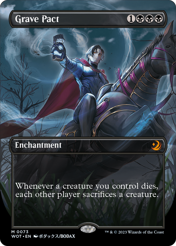 Grave Pact (Anime Borderless) (WOT-073) - Wilds of Eldraine: Enchanting Tales (Borderless) Foil