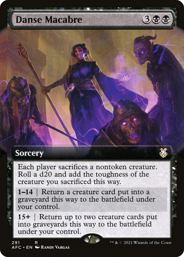 Danse Macabre (Extended Art) (AFC-291) - Forgotten Realms Commander: (Extended Art)