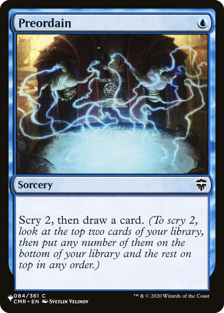 Preordain (CMR) (LIST-CMR-84) - The List
