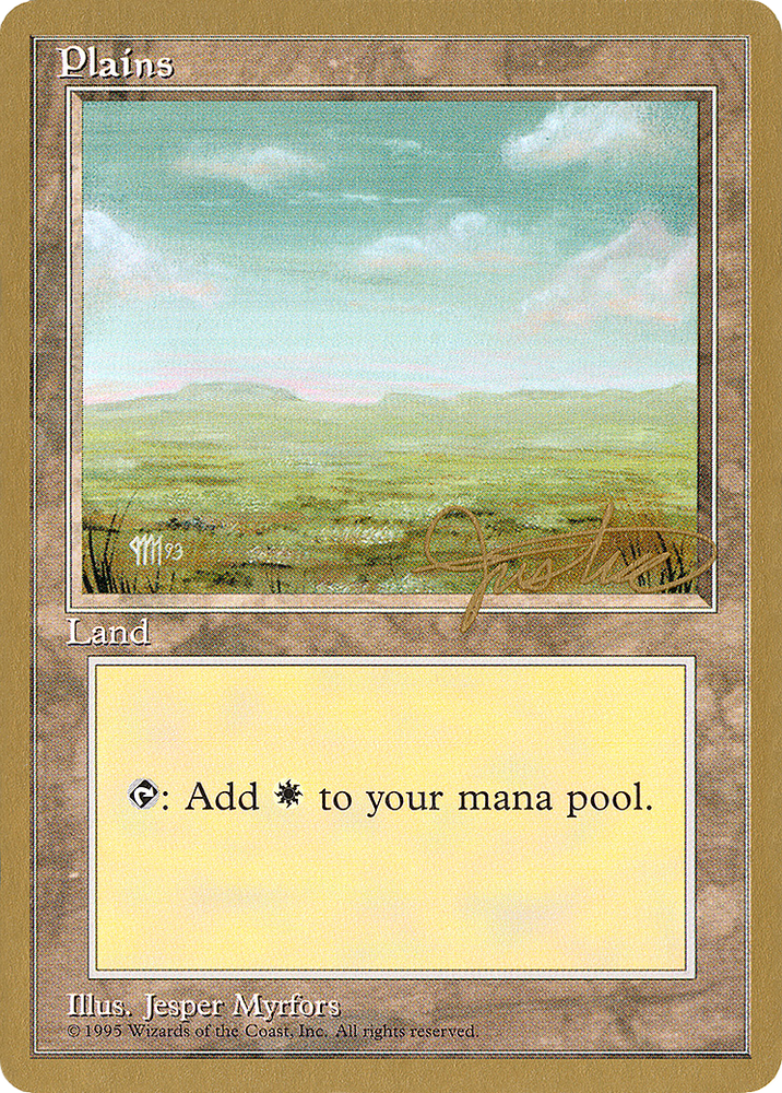 Plains (A) - 1996 Mark Justice (4ED) (WCD-MJ364) - Pro Tour Collector Set
