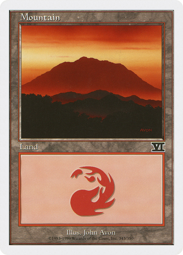 Mountain (343) (6ED-343) - Classic Sixth Edition