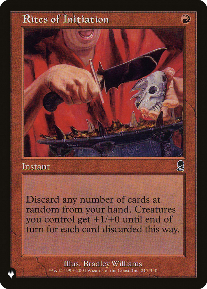 Rites of Initiation (LIST-ODY-217) - The List